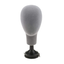 Flocking Foam Mannequin Model Photography Props Adult Mannequin Mold Wigs Glasses Hat Display Holder Gray