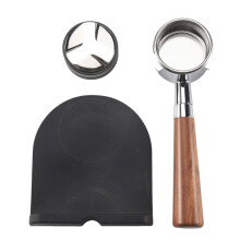 Coffee 54mm Bottomless Portafilter + 53mm Coffee Distributor & Tamper + Tamp Mat for the
Barista Express