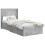 VidaXL vidaXL Bed Frame with Storage and Headboard Concrete Grey 75 x 190 cm 2