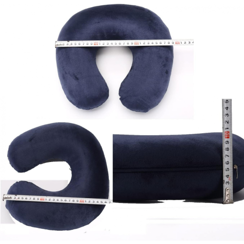 Cuscino cervicale in microfibra morbida e accogliente per bambini, compatto, perfetto per viaggi in aereo o in auto 1