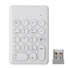 Nytt 2,4G Trådlöst Digitalt Tangentbord USB 18-Tangenter Numerisk Tangentbord Numerisk Bokföringskassa för Bärbara Bärbara Surfplattor B