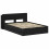 VidaXL vidaXL Bed Frame with Storage Black 150 x 200 cm Engineered Wood 3