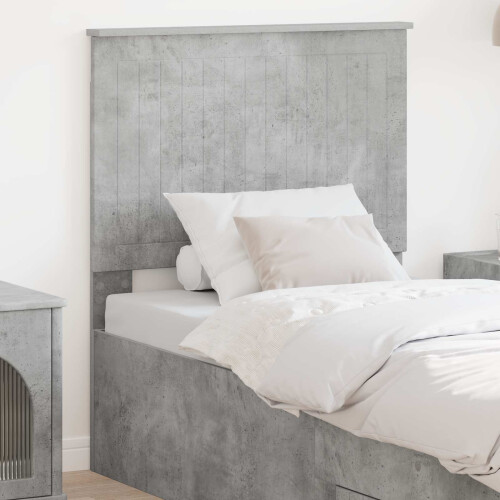 VidaXL vidaXL Headboard with Headboard Concrete Grey 80 cm Engineered wood