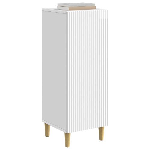 VidaXL vidaXL Sideboard High Gloss White 33 x 34.5 x 90 cm Engineered Wood 1