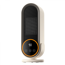 Riscaldatore in ceramica da 1200 W con ventola, riscaldamento rapido in 3 secondi, 2 modalità e telecomando, portatile per st