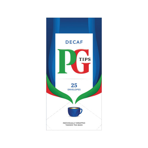 PG Tips PG Tips Decaf Envelope Teabags (Pack of 25) 802466