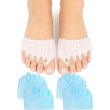 (Blue) 2026 New Hyggear Silicone Toe Separators, Hygear Toe Separators for Overlapping Toes Foot Corrector, Soft and Breathable Toe Separators