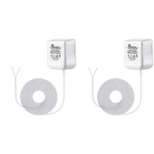 2X Doorbell Transformer 24V Adapter for Ring Video Doorbell, 16.4ft Long C Wire Power Supply, US