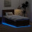 VidaXL vidaXL Bed Frame Smoked Oak 100 x 200 cm Engineered Wood 3