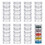 5G/5ML Stackable Round Plastic Containers 8 Column(5 Layer/Column) Bead Storage Jars for Seed Beads Diamond Drills 2