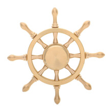 Nautical Home Wall Decor Marine Steering Wheel Brass Craft 1Pcs