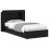 VidaXL vidaXL Bed Frame with Storage Black 90 x 190 cm Engineered Wood 2