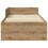 VidaXL vidaXL Bed Frame with Headboard Artisan Oak 80 x 200 cm 4