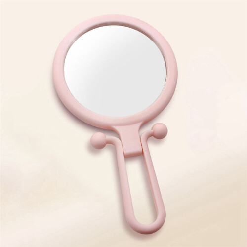 10X Handheld Magnifier, Double Sided Folding Makeup Mirror, Portable Handheld Mirror with Adjustable Handle() 1