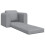 VidaXL vidaXL Folding Sofa Bed Light Grey 98 x 71 x 83 cm Fabric 3