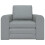 VidaXL vidaXL Folding Sofa Bed Light Grey 98 x 71 x 83 cm Fabric 4