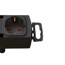 Grendosa 4-Way 2 m Black - 4 x Grounded Plug TYPE F