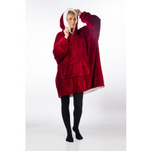 HomeVero - Comfort Blanket - Hoodie Plaid - Red