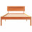VidaXL vidaXL Bed Frame with Headboard Wax Brown 100 x 200 cm Solid Pine Wood 4