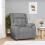 VidaXL vidaXL Recliner Chair Light Grey Fabric 1