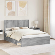 vidaXL Headboard Grey Sonoma PB