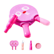 Smog Bubble Maker met elastische pingpongpeddel voor-Roze 0