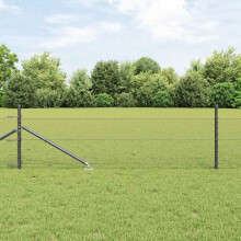 vidaXL Welded Wire Fence with Spikes 100 x 0.5 m (W x H)