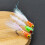Scharfe Haken-Fliegenfischerköder aus Kohlenstoffstahl-Orange 11