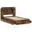 VidaXL vidaXL Bed Frame with Storage Smoked Oak 75 x 190 cm Engineered Wood 4