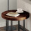 VidaXL vidaXL Table Top Dark Brown Ø 50 x 4 cm Solid Oak Wood 3