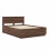 VidaXL vidaXL Bed Frame with Headboard Brown Oak 150 x 200 cm Engineered Wood 3