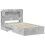 VidaXL vidaXL Bed Frame with Storage with Headboard Concrete Grey 80 x 200 cm 4