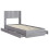 VidaXL vidaXL Bed Frame with Storage and Headboard Grey Sonoma 90 x 190 cm 4