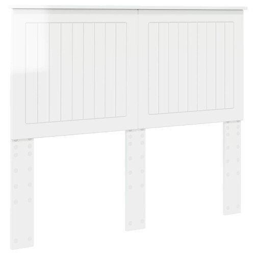 VidaXL vidaXL Headboard with Headboard Gloss White 135 cm Engineered wood 1