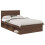 VidaXL vidaXL Bed Frame with Headboard Brown Oak 120 x 200 cm Engineered wood 4
