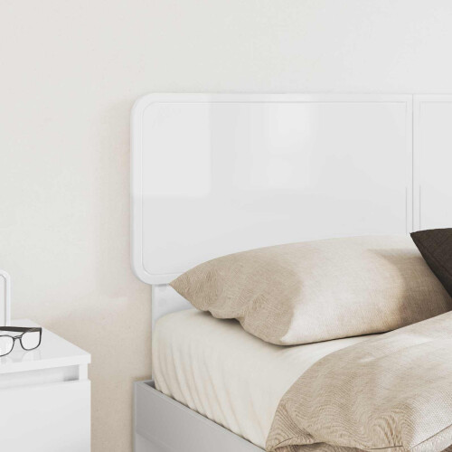 VidaXL vidaXL Headboard Gloss White Engineered wood 2