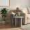 VidaXL vidaXL Side Table Set with Storage 2 pcs Grey Sonoma Engineered Wood 4