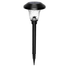 Glass Solar Lights Outdoor Waterproof,Auto Color Changing Solar Pathway Lights,Solar Powered LED Landscape Lights for Garden