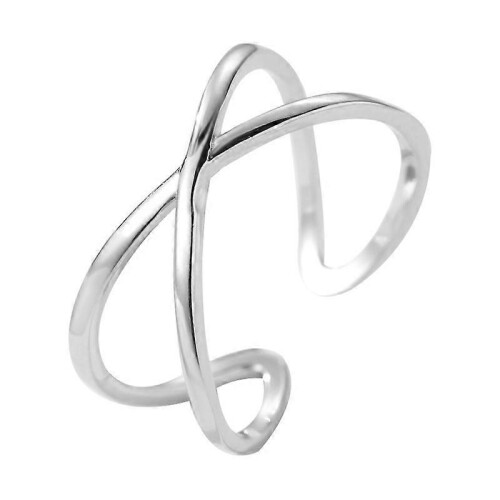 Irregular Silver Ring for Women Thin Wide Adjustable Open Rings Stackable Promise Band Ring Mens Ring