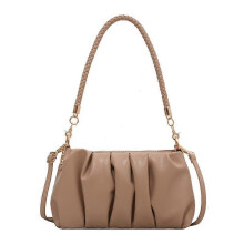 Khaki Wallet Ladies One Shoulder Crossbody Bag Wallet with Metal Chain Strap Cute Detachable Shoulder Strap Cinch