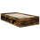 VidaXL vidaXL Bed Frame Smoked Oak 100 x 200 cm Solid Pine Wood 3