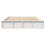 VidaXL vidaXL Bed Frame White 150 x 200 cm Solid Pine Wood 5