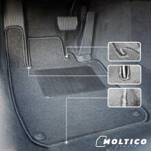 Dywaniki welurowe komplet pasujące do Lexus CT 200H 2010-2022