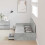 VidaXL vidaXL Bed Frame with Drawer Concrete Grey 75 x 190 cm Engineered Wood 3