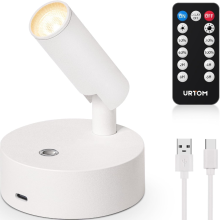 Læselampe med LED - 12V LED-lys indendørs, drejelig væglampe, læsespotlight til sengelampe, entre