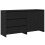 VidaXL vidaXL Sideboard 2 pcs Black 70 x 41 x 75 cm Engineered Wood 4