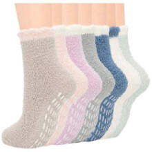 Women's socks, warm coral velvet socks, comfortable sleeping socks, soft and fluffy winter socks 7pcs
