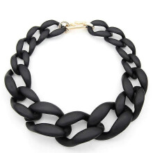 Choker Necklace Women Acrylic Chunky Chain Statement Link necklace Big Fashion