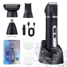Körperrasierer HT-597Set, Haarschneider, Bartschneider, Nasenhaarschneider, 4-in-1 Multifunktions-Trimmer