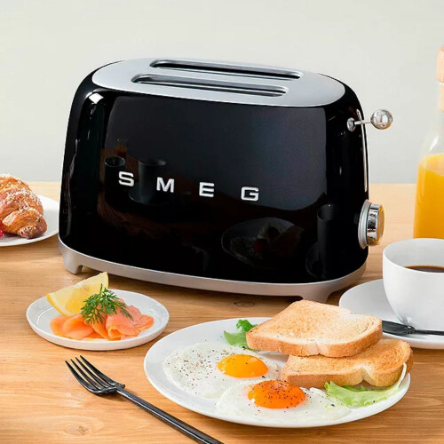 Smeg (Pink) Smeg TSF01 Retro 2 Slice Toaster 1